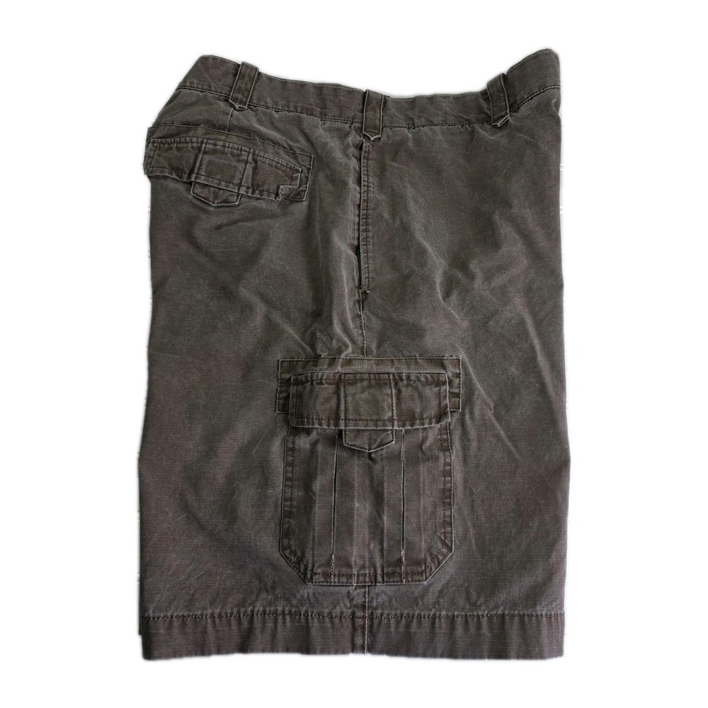 EDDIE BAUER MEN'S SIZE 40 Ripstop CARGO SHORTS BROWN COTTON